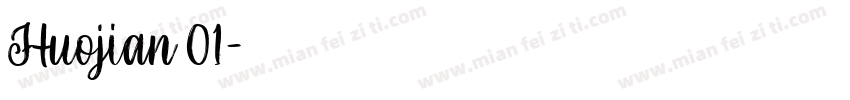Huojian 01字体转换